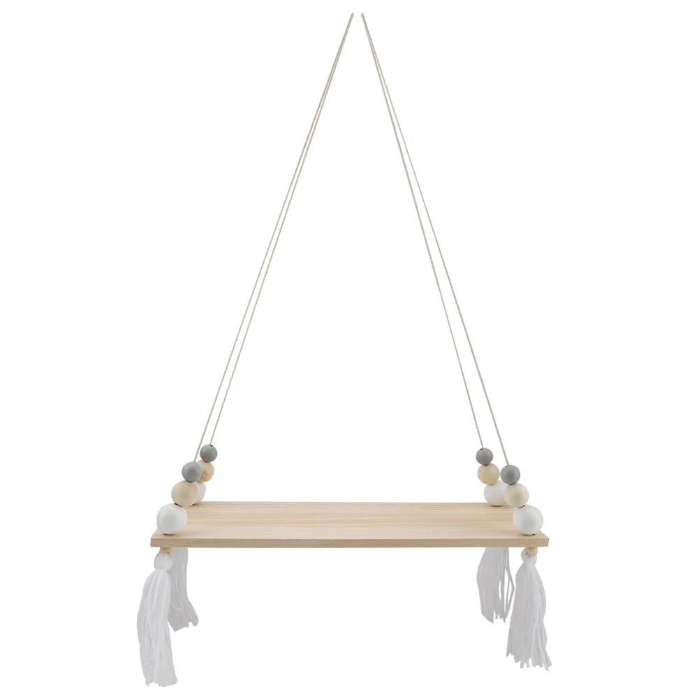 

Wall Hanging Round Beads Shelf Storage Rack DIY Home Wall Hanging Decor