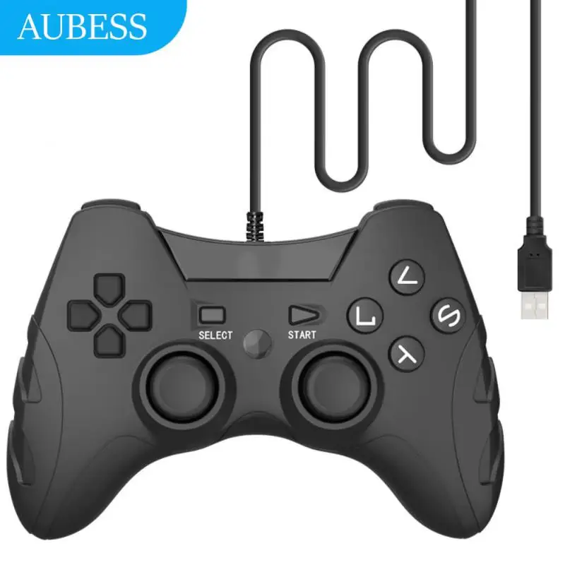 

With Dual Vibration Computer Pc Handle Multi-platform Gamepad Easy Operation For Slim/ Usb Gaming Joystick Wired Mini