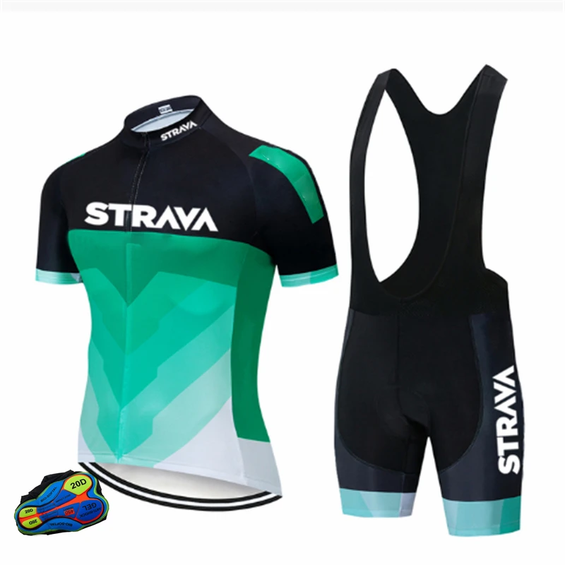 

STRAVA 2021 New Men's Ropa Ciclismo Sublimation Cycling Suit , Quick Dry Soft Non-Slip Wholesale Men's Cycling Wear Clothes Sets