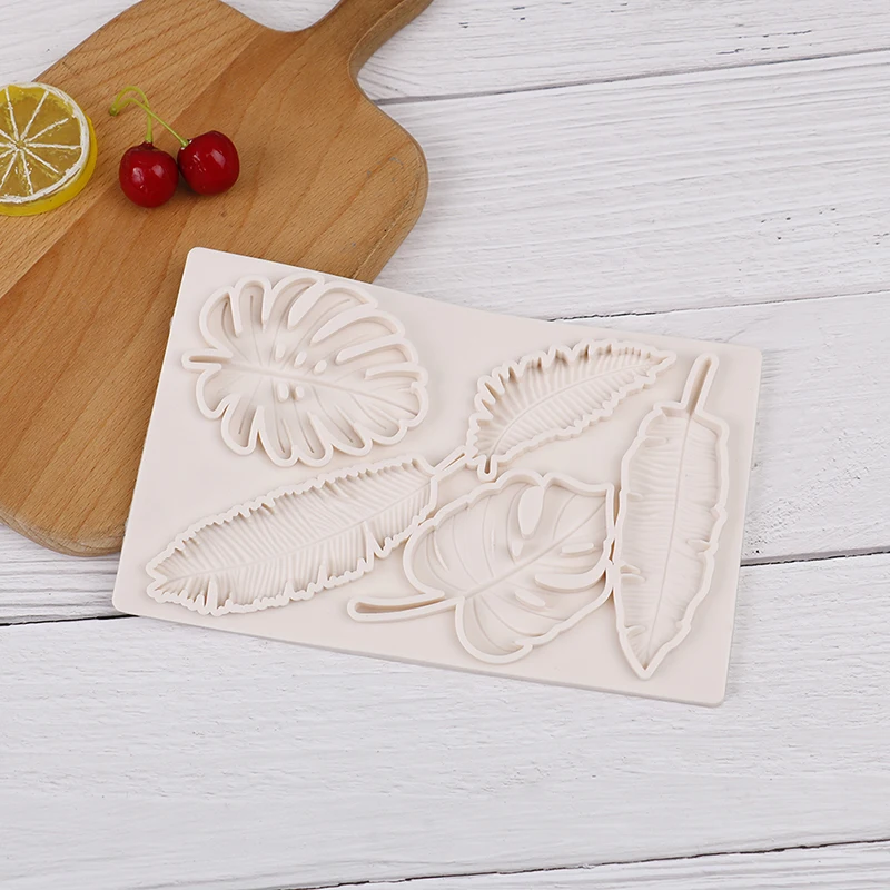 

Feather Turtle Leaf Silicone DIY Clay Plaster Chocolate Mold Cake Baking Decor