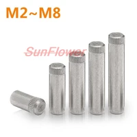 knurled pin 1020pcs 304 stainless steel knurled pin cylindrical pin shaft pin toy connecting rod lock m2 5 m3m4m5m6m8 hinge pin