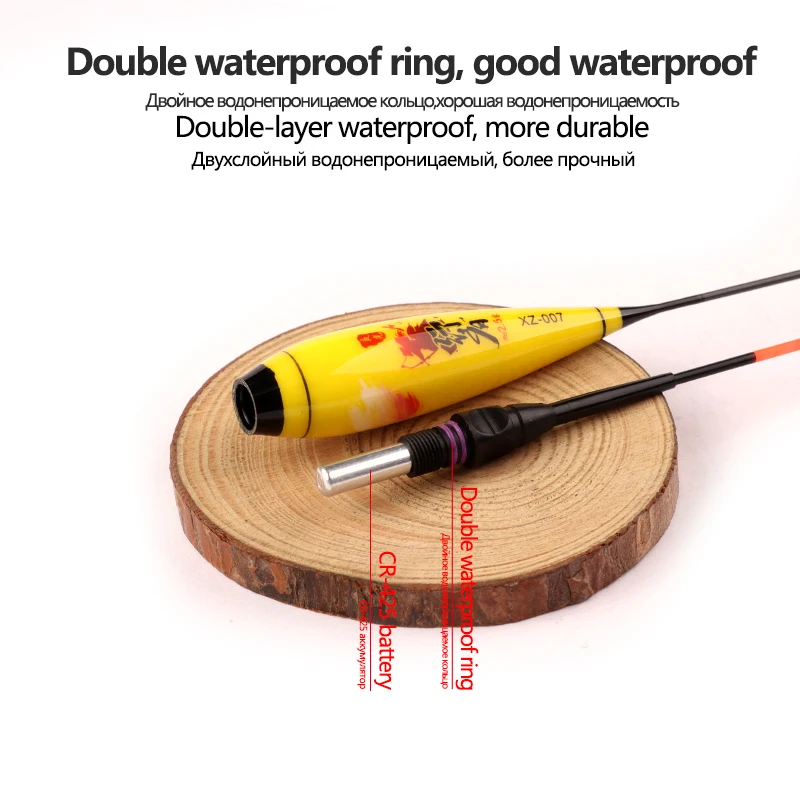 3 шт. невероятные Рыболовные Поплавки + поплавковых трубы 1 сумка крючков ночной