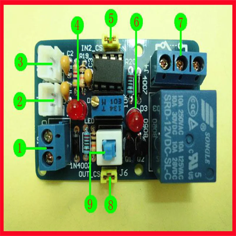 Модуль компаратора напряжения LM393 с обратной защитой и индикацией
