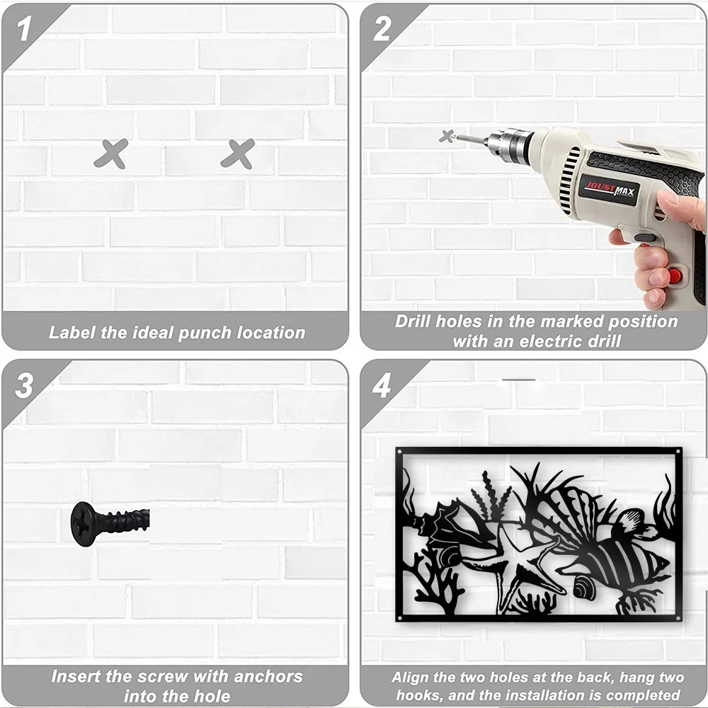 Черная Металлическая Настенная Табличка Для Подводной Лодки С 3D Вырезом В