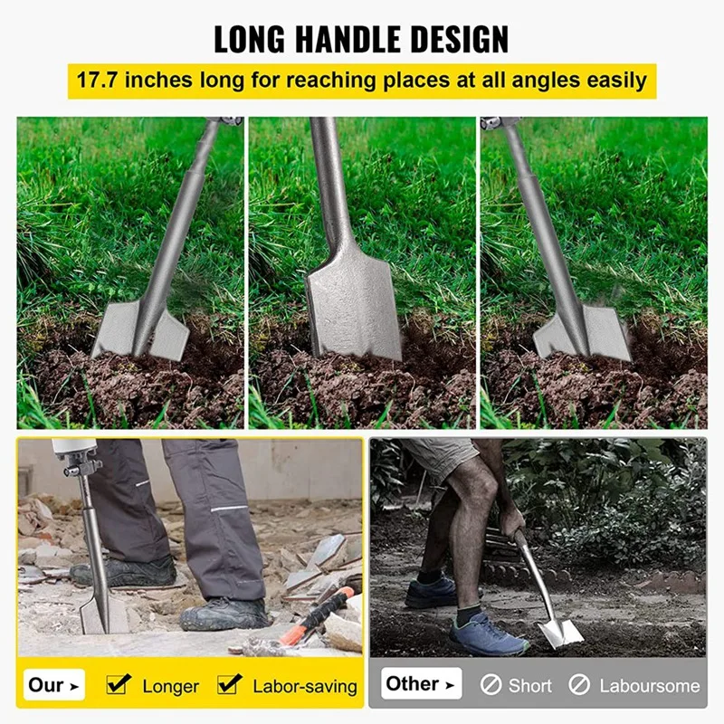 Глиняная лопата хвостовик SDS-Max 17X4 3 дюйма отбойный молоток из стали 40Cr насадка для