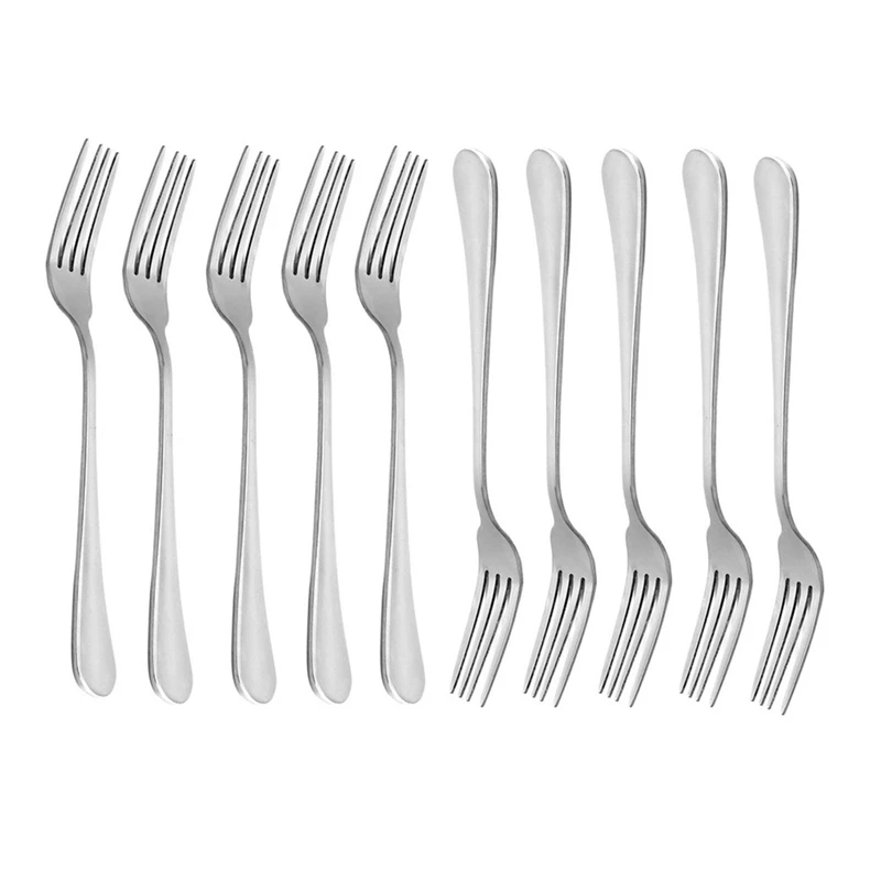 

Столовые вилки, комплект из 10 сверхпрочных вилок из нержавеющей стали