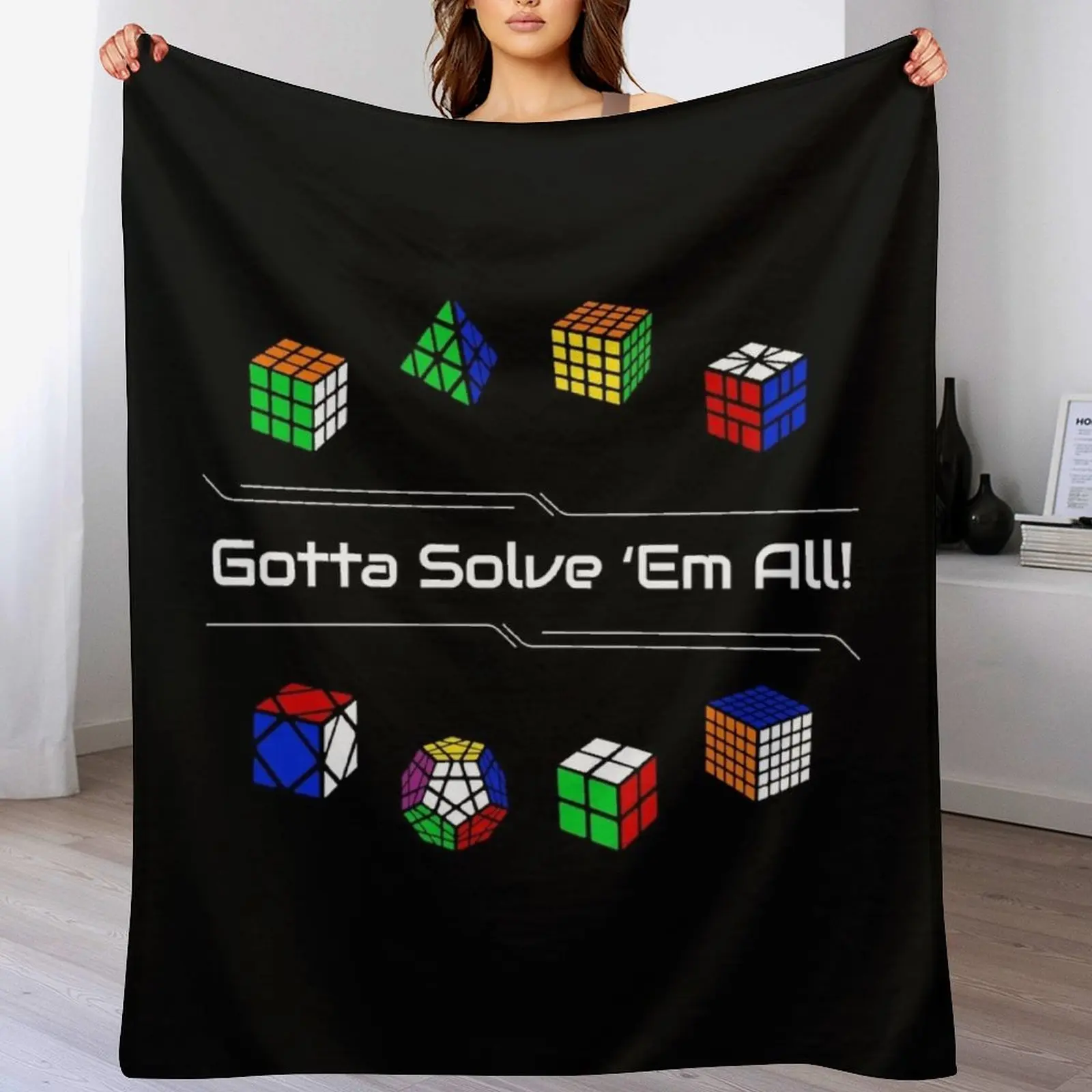 Gotta Solve ɾm All! Одеяло-пазлы свободные термозимние постельные кровати мягкие
