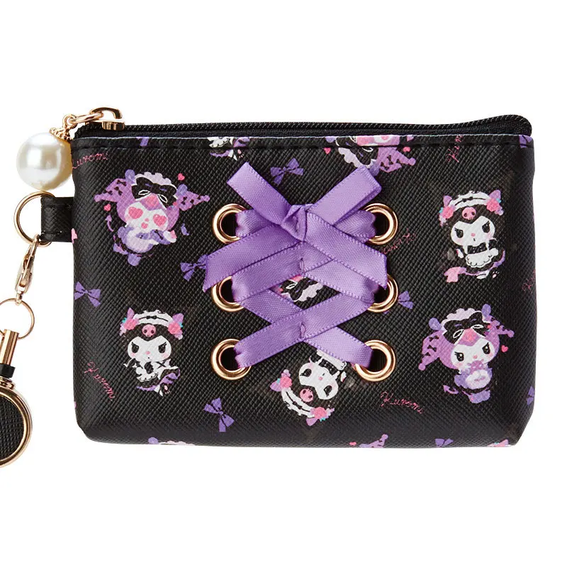 

Sanrio Kuromi Kawaii Zero кошелек Фиолетовый Pu кошелек автобусная карта ключей сумка аниме экшн-фигурки кошелек подарок для девочки на день рождения
