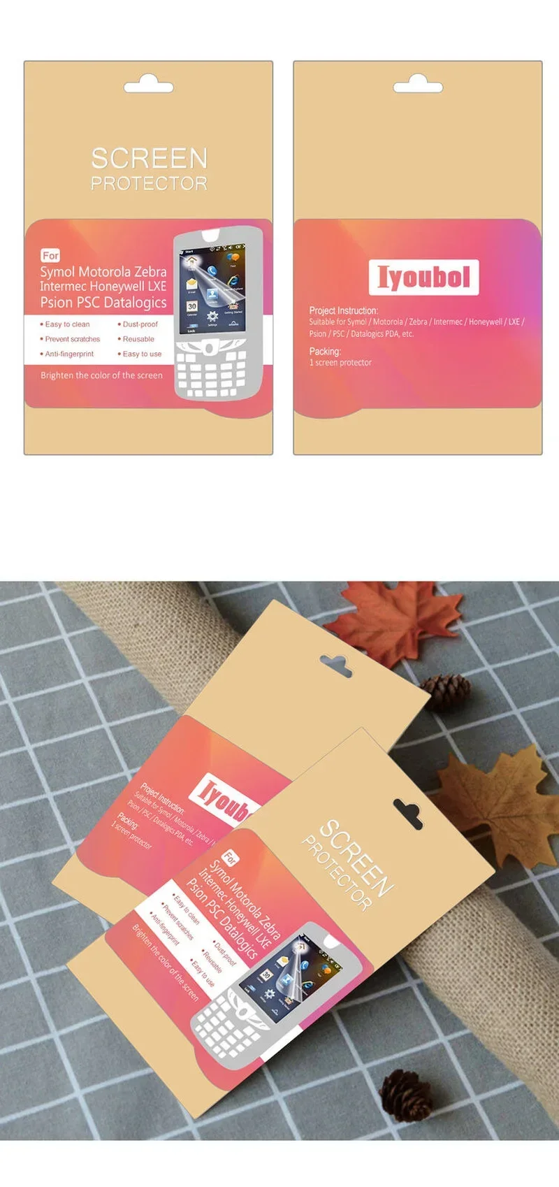Защитная стеклянная пленка для экрана Motorola Symbol MC9090-S MC9090-K MC9090
