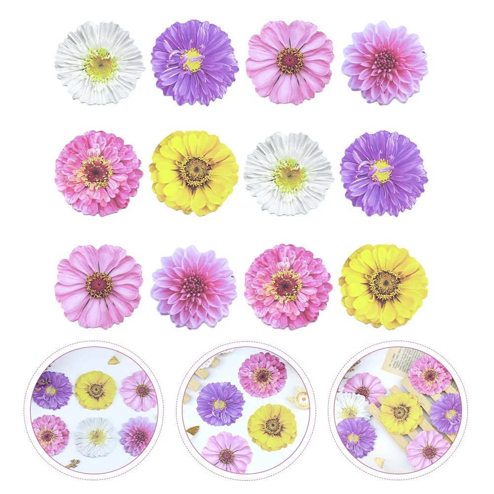 

3D Flower Shaped Self Pad Post Sticks Memo Pads Easy Post for Home School Office Notebook Mixed Style 12Pcs