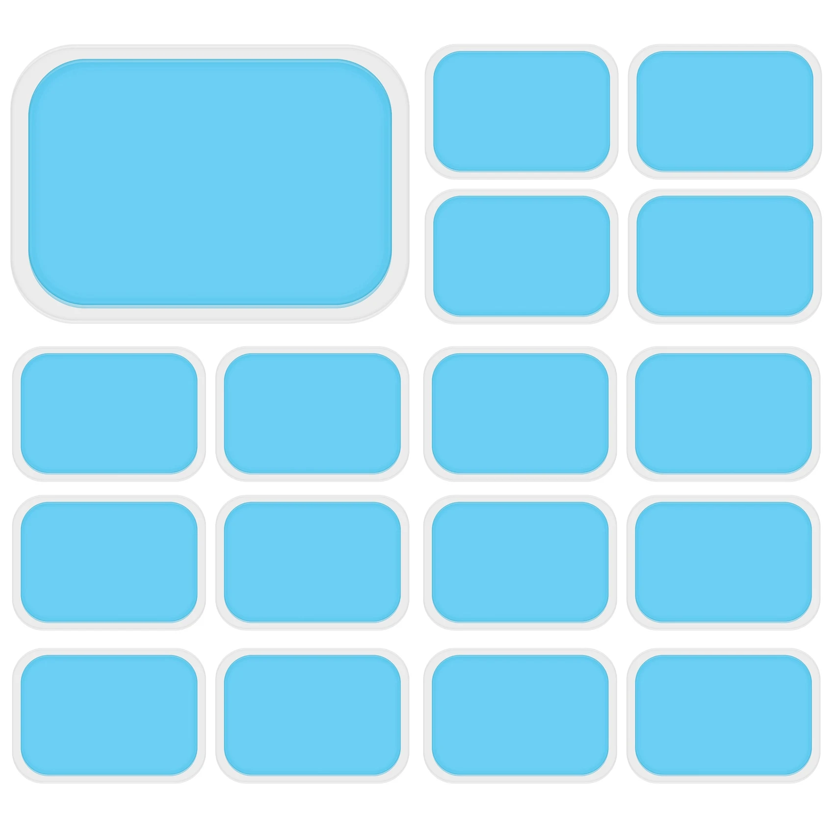 

100PCS Pad, Electrode Replacement Pad, Absorbent Pad, Abdominal Accessories