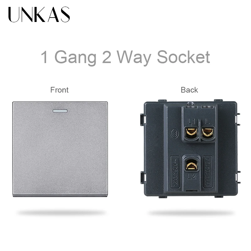 UNKAS серая стеклянная панель сделай сам свободная комбинация Тип C французская