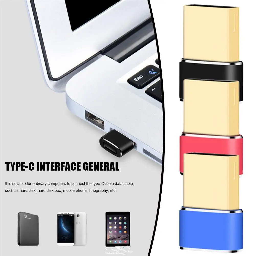 

Male To Type C Female Adapter Converter USB OTG Type-C Cable Adapter For Nexus 5x6p Oneplus 3 2 USB-C, Data Charger