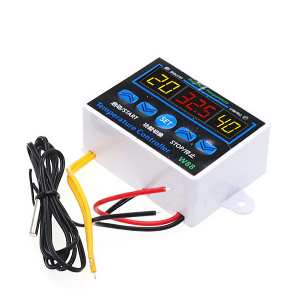 

XH-W1411 10A DC12V 220V Led Digital Thermoregulator Thermostat Temperature Controller Control Switch Meter