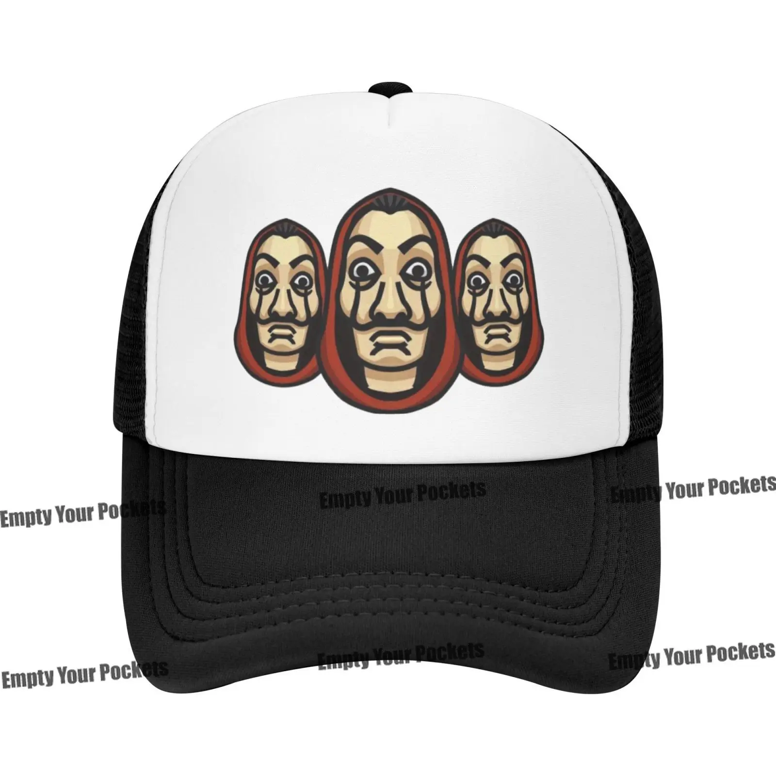 

Summer Men Women Hip Hop Cap Cool Money Heist The House of Paper La Casa De Papel Print Baseball Cap Funny Men Grid Hats