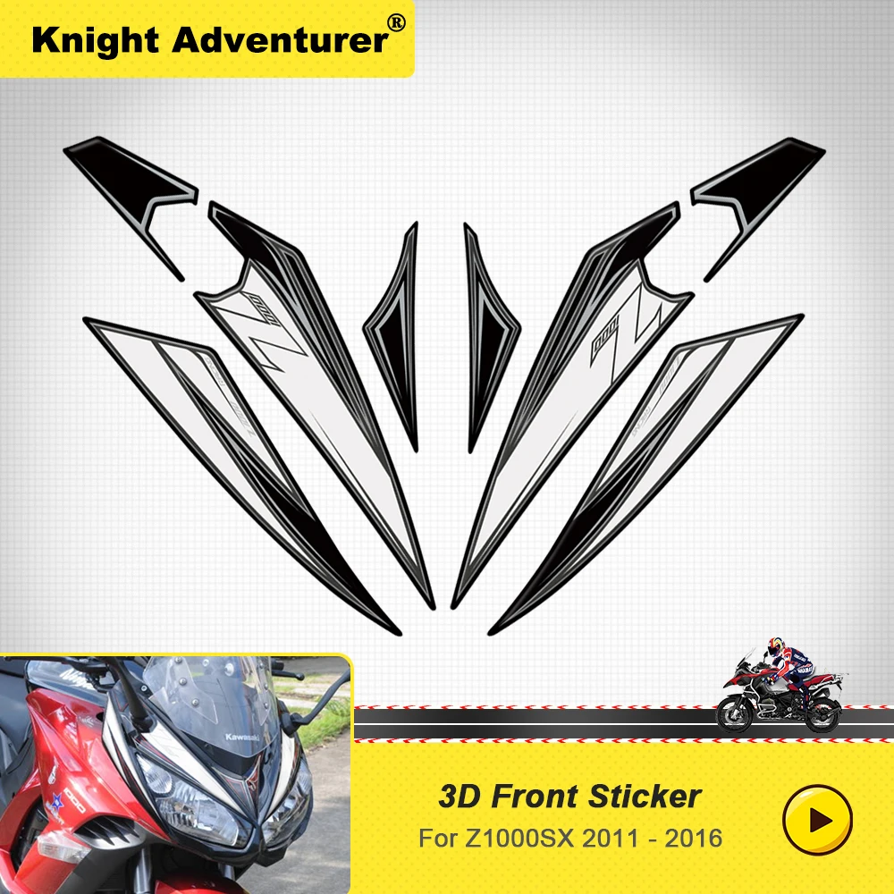 

Для 2011-2016 Kawasaki Z1000SX 2012 2013 2014 2015 z1000 sx Передняя обтекатель Защитная Наклейка Набор наклеек