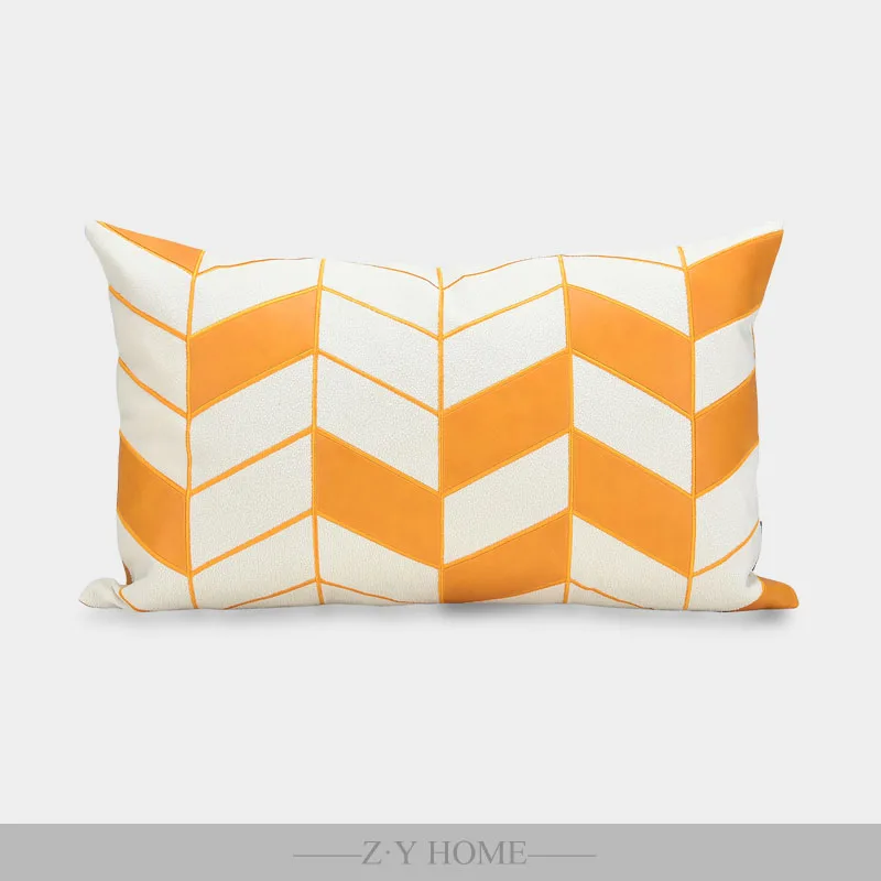 Тканые подушки для дивана однотонный белый желтый чехол украшение на талию