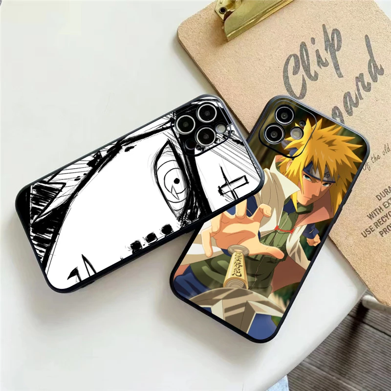 

Japanese NARUTO Anime Phone Case For Funda iPhone 11 12 13 Pro Max 12 13 Mini X XR XS Max 6 6s 7 8 Plus Celular Back Carcasa