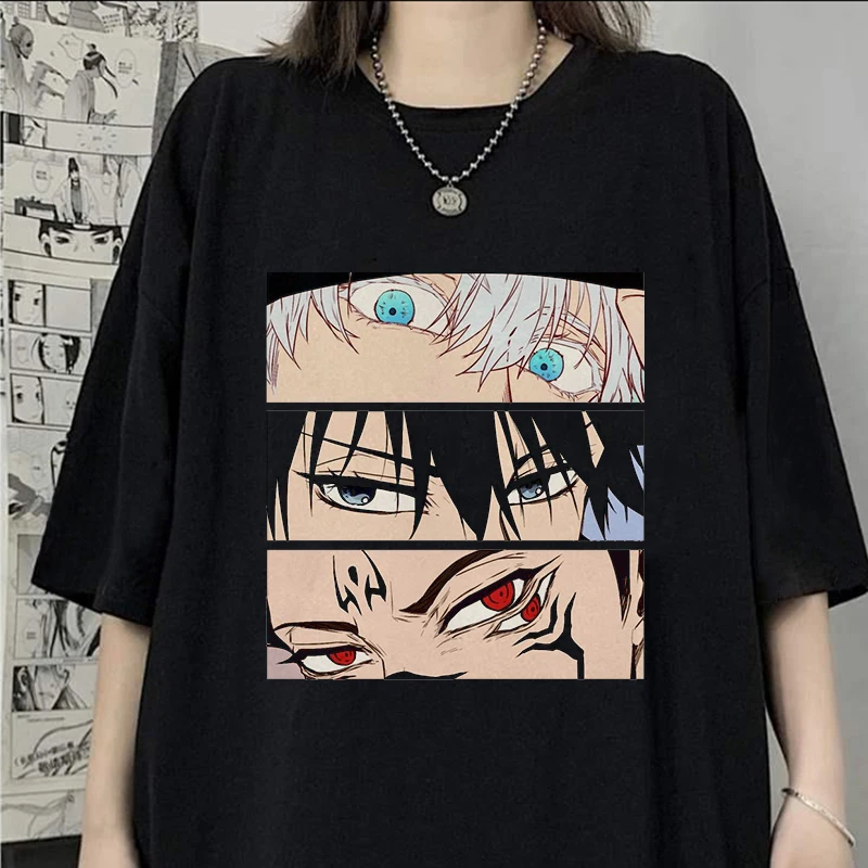 

Unisex Graphic Harajuku T-shirt Male 90s Manga Japanese Anime Women Aesthetic Fashion Tops Streetwear Women Tees Kawaii Clothes