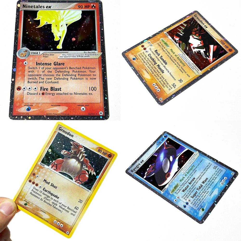 Коллекционные карты PKM Hidden Legends (HL) Foil DIY Proxy для игры PTCG: Койгр, Метагрос, Найнтейлс, Вайплам, Граудон, Милотик — игрушка-подарок (art.: 3920da0367d63) - 3920da0367d63