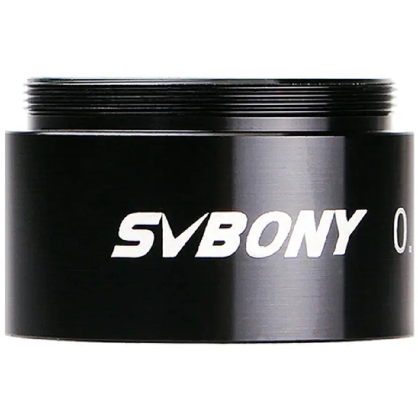 

SVBONY 1,25 дюйма 0,5 × оптическая линза с редуктором фокуса телескопа, стандартная резьба M28,5x0,6, цельнометаллическая конструкция для визуализации CCD