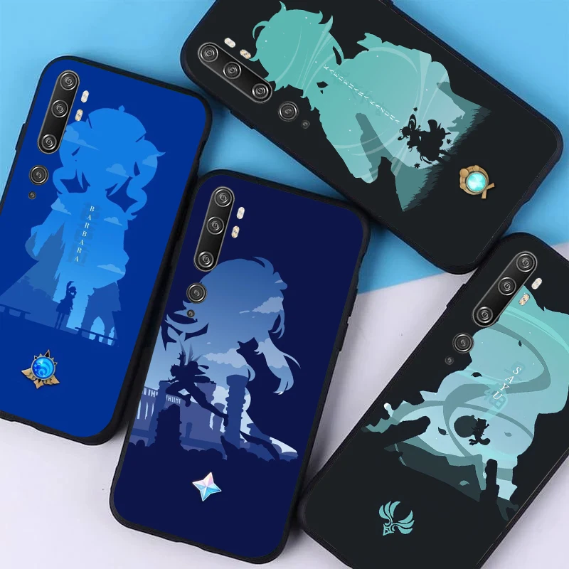 

Genshin Impact Phone Case For Xiaomi Note 10 Lite Pro 10 11 Lite Pro Ultra 10S Funda Coque Carcasa Cases Back Cover Soft TPU