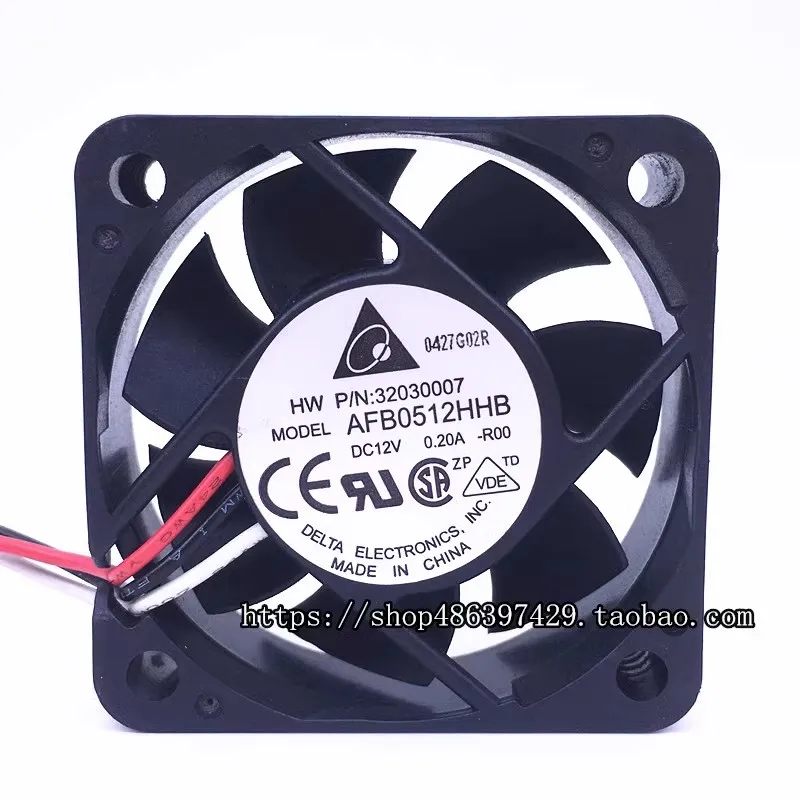 Новый вентилятор охлаждения для DELTA AFB0512HHB-R00 5015, 12 В, а, двухшариковый вентилятор с высоким объемом воздуха, 50*50*15 мм
