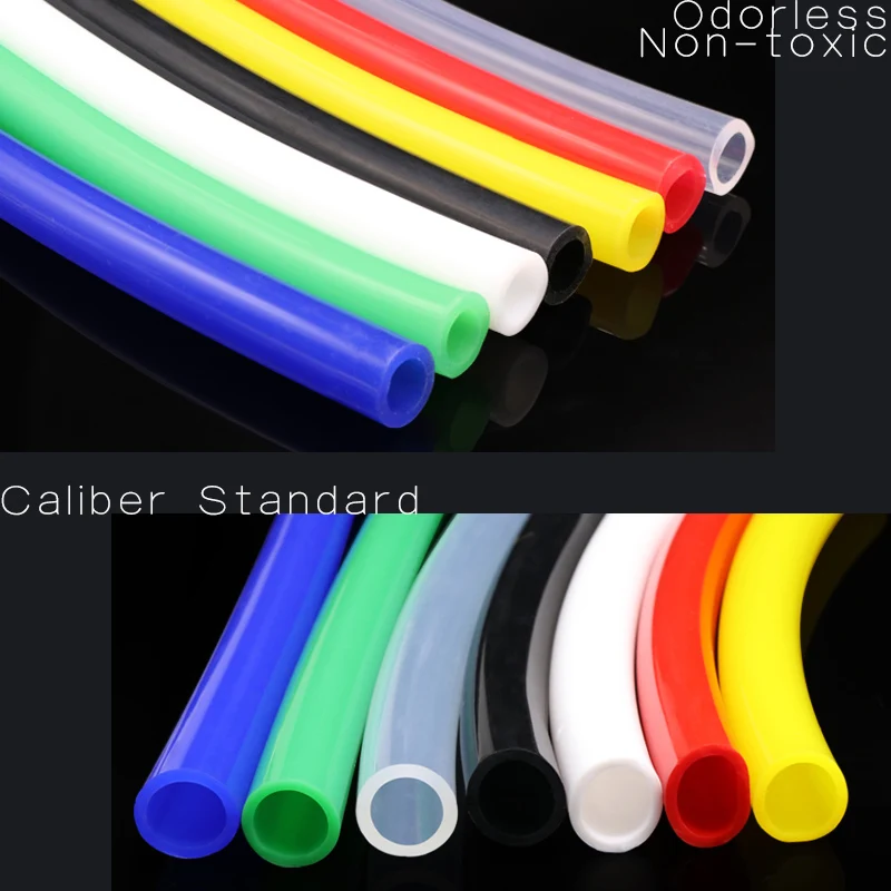 1 Meter ID 1 2 3 4 5 6 7 8 9 10 mm Silicone Tube Flexible Rubber Hose Food Grade Soft Drink Pipe Water Connector