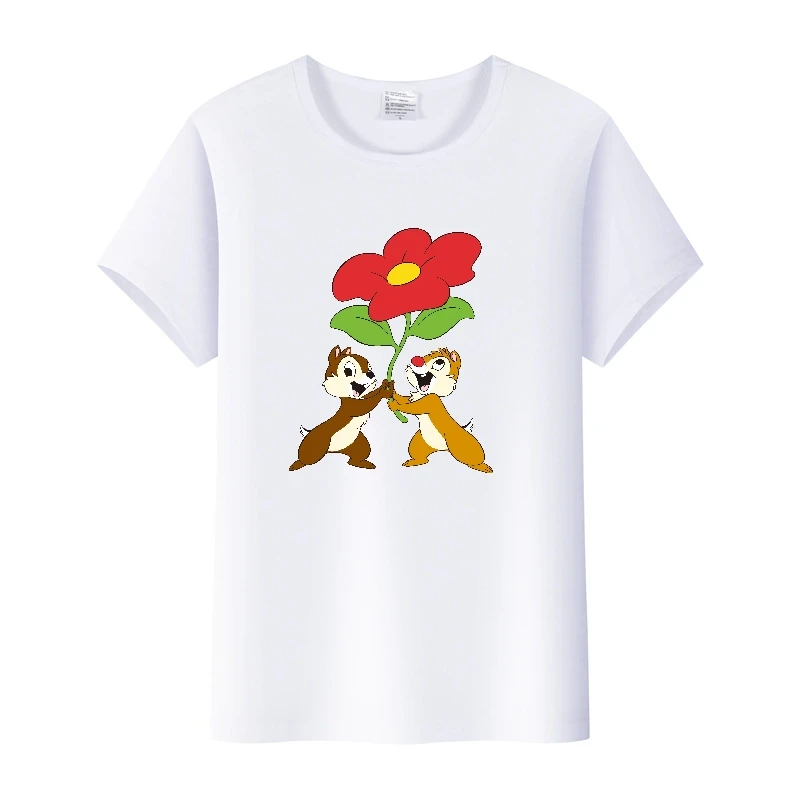 Женские футболки Kawaii Disney с мультяшным рисунком уличная одежда кристаллами