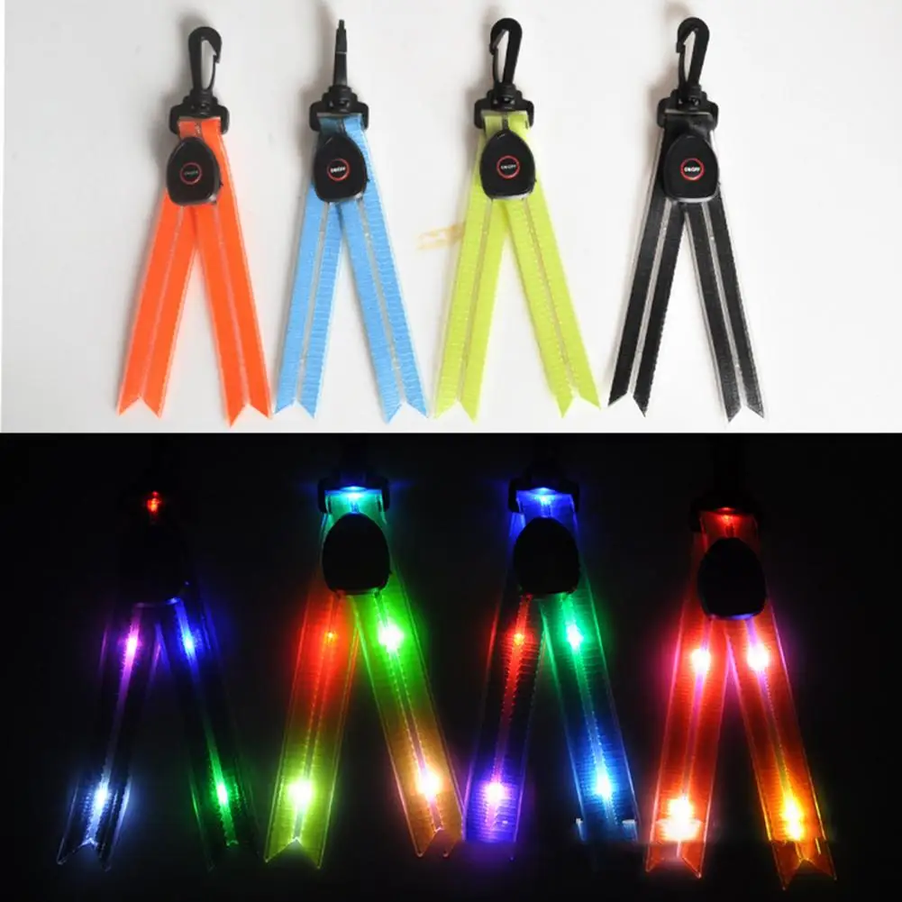 

School Bag Safety Light Portable LED Luminous School Bag Pendant USB Rechargeable Waterproof for Outdoor Night Walking Cycling