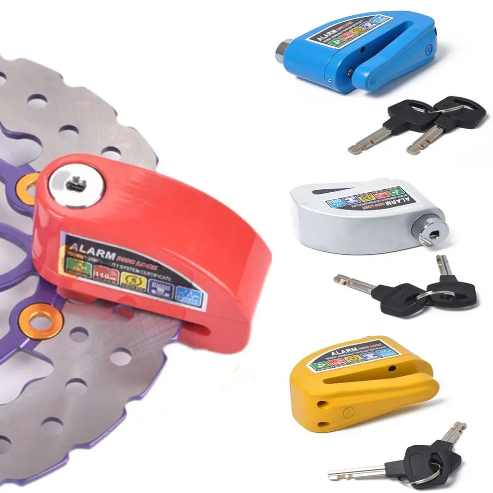 

5 Colors Waterproof Motorcycle Alarm Lock Motorbike Anti-theft Alarm Wheel Disc Brake Security Safety Siren Lock
