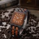 Luxury Watch For Men Wood Military Wristwatch Casual Quartz Clock Male Unique Design Fashion Square Watches Relogio Masculino Other Image