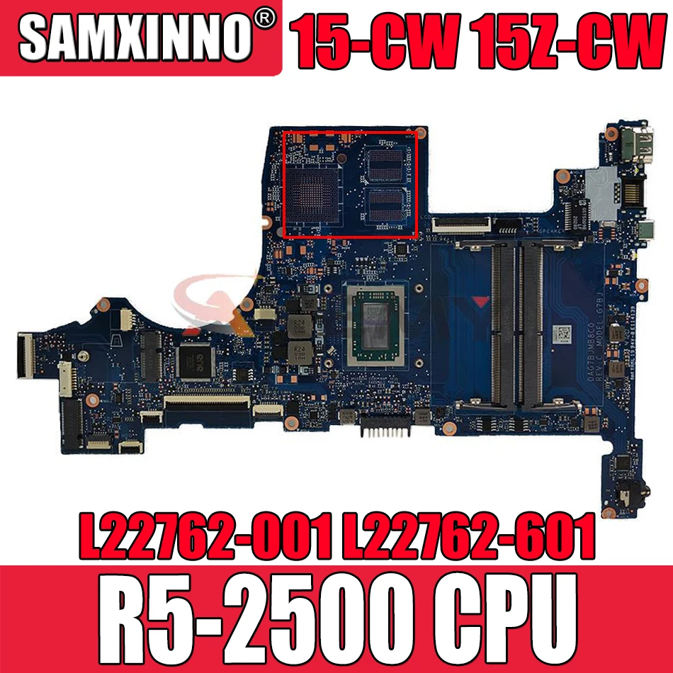 

Материнская плата для ноутбука HP Pavilion 15-CW 15Z-CW G7BF G7BJ, стандартная материнская плата для ноутбука DAG7BFMB8D0 DAG7BJMB8C0, центральный процессор R5-2500