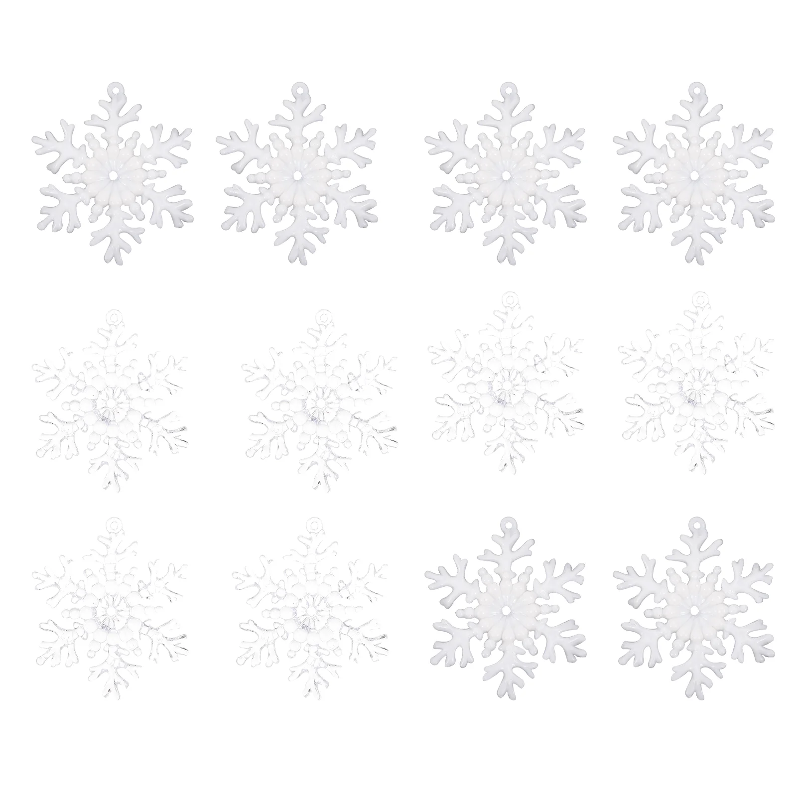 

Christmas Snowflake Tree Ornamentdecor Table Craft Scatter Tag Embellishment Xmas Party Supplies