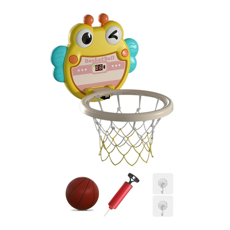 

Electronic Scorer Basketball Hoop For Kids,Mini Basketball Hoop Indoor With Balls Inflator For Indoor Outdoor Door Wall