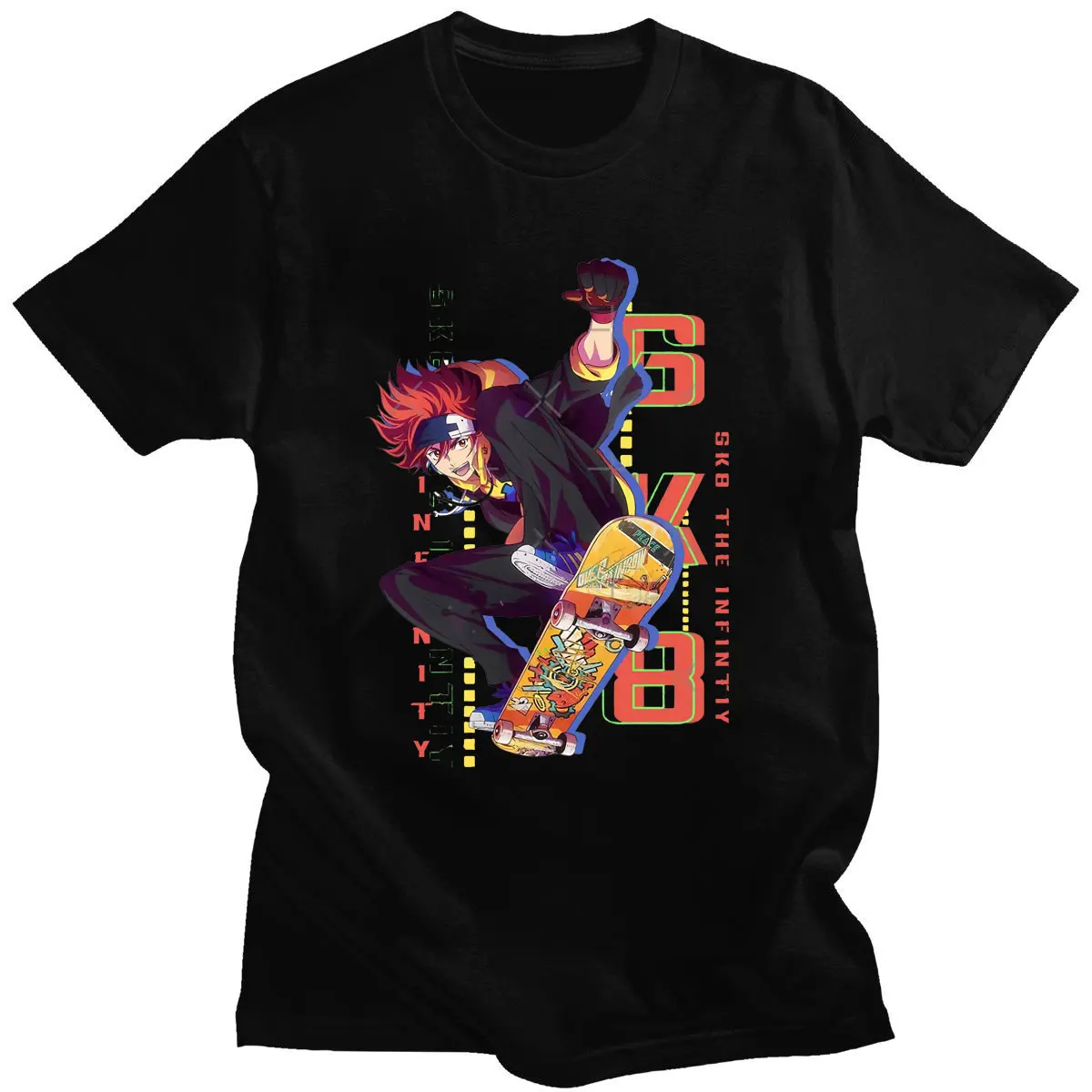 

SK8 The Infinity Japanese Anime Tshirt Oversized Streetwear Hip Hop Women Tops Short Sleeve Print T-shirt Clothes Skateboard
