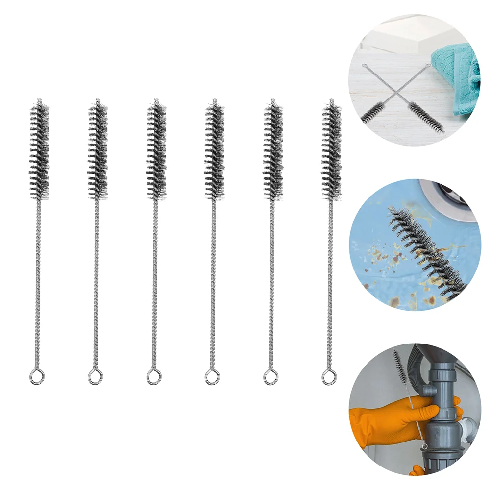 

Cleaning Brush Stainless Steel Sink Drain Tool Sewer Clogging Remover Dredge Chimney Tube Sweep Hair