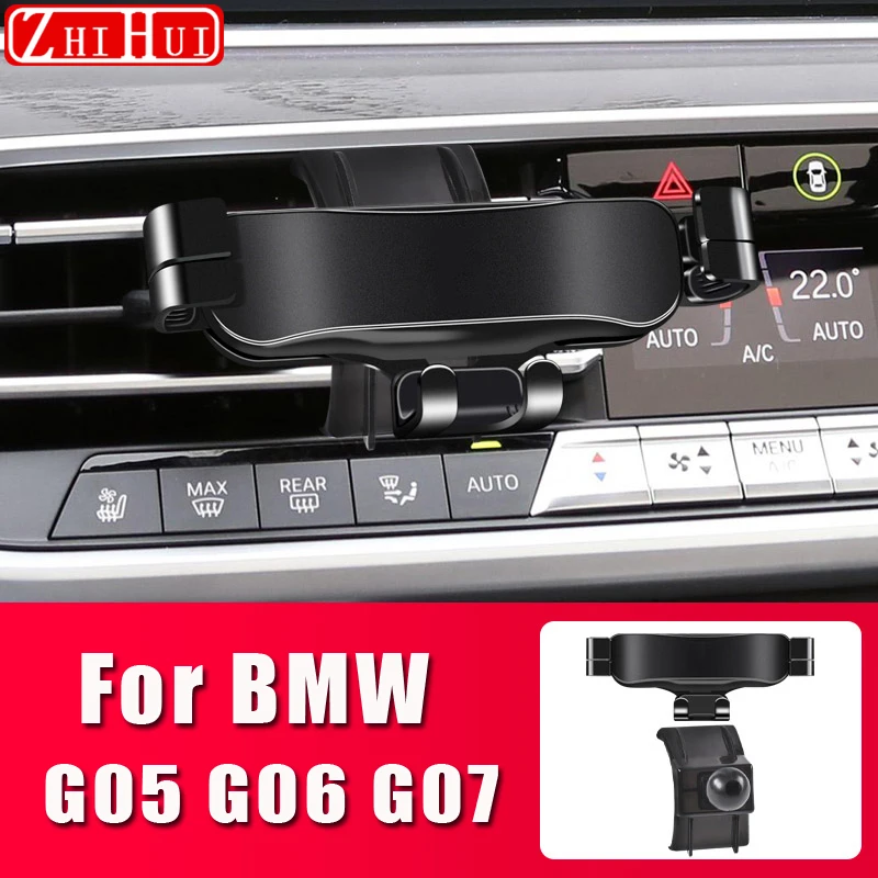 

Adjustable Mobile Phone Holder For BMW G05 G06 G07 X5 X6 X7 2019-2021 Air Vent Mount Bracket Gravity Phone Holder Accessories