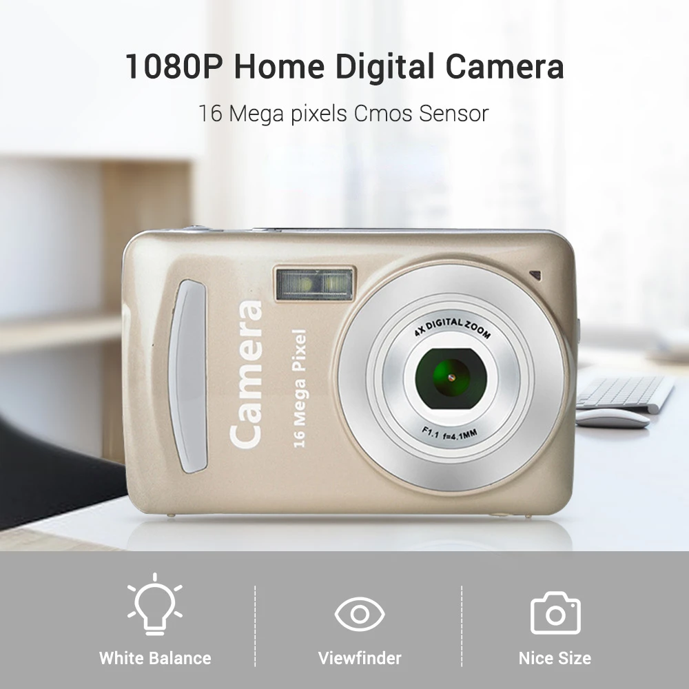 

Digital Video Camera 1080P Home Digital Camera Camcorder 16MP Digital SLR Camera 4X Digital Zoom with 2.4 Inch LCD Screen Best