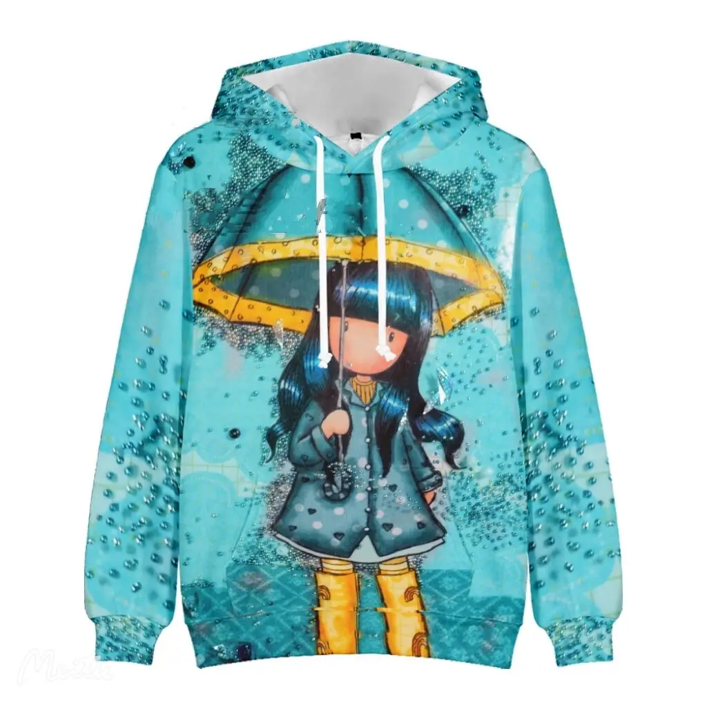 Толстовка с капюшоном для мальчиков и девочек милые детские пуловеры 3D принтом