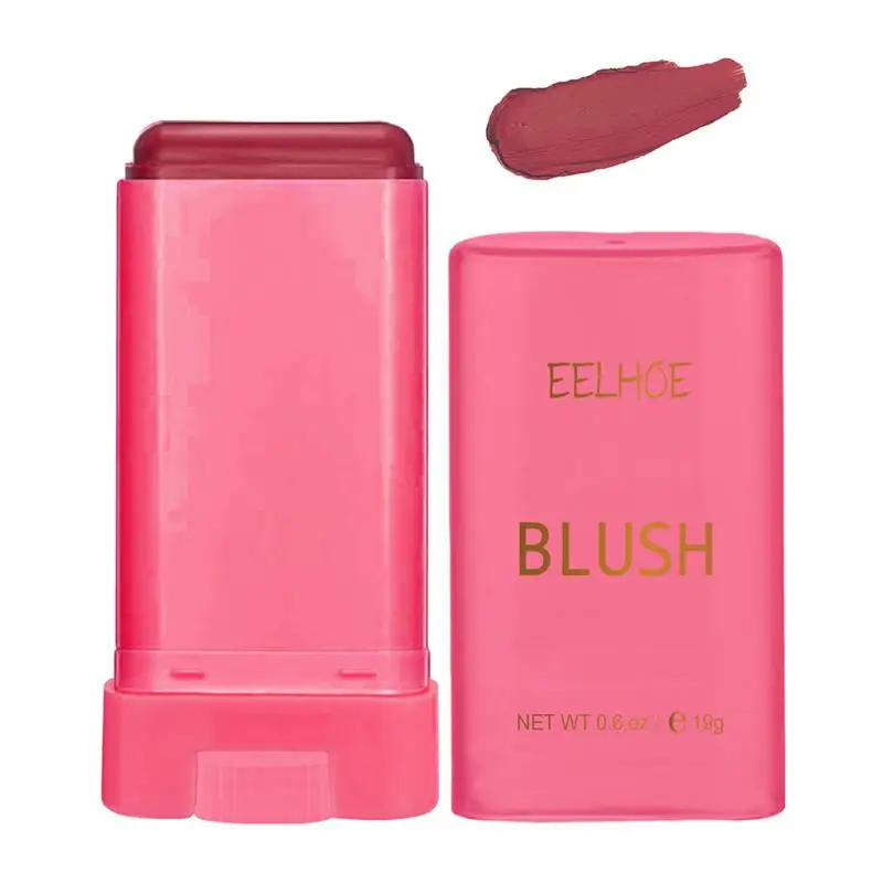 

Face Cream Blusher Makeup Stick Creamy Makeup Solid Moisturizing Stick Cheeks Blusher Long-lasting Cheeks Blusher Face Makeup