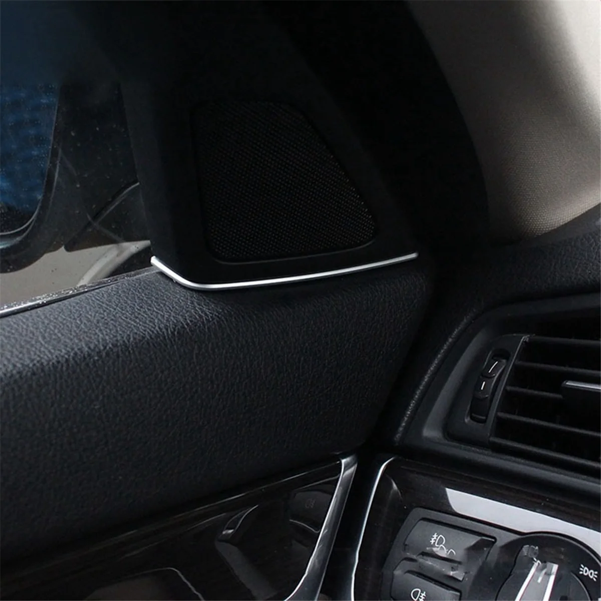 2 шт. хромированные наклейки на дверные колонки BMW 5 серии F10 F11 2011-2013