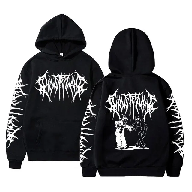 

Ghostemane Double Sided Print Hoodie Man Pouya Hoodies Men's Cotton Tops Male Streetwear Men Women Fashion Hip Hop Sweatshirt