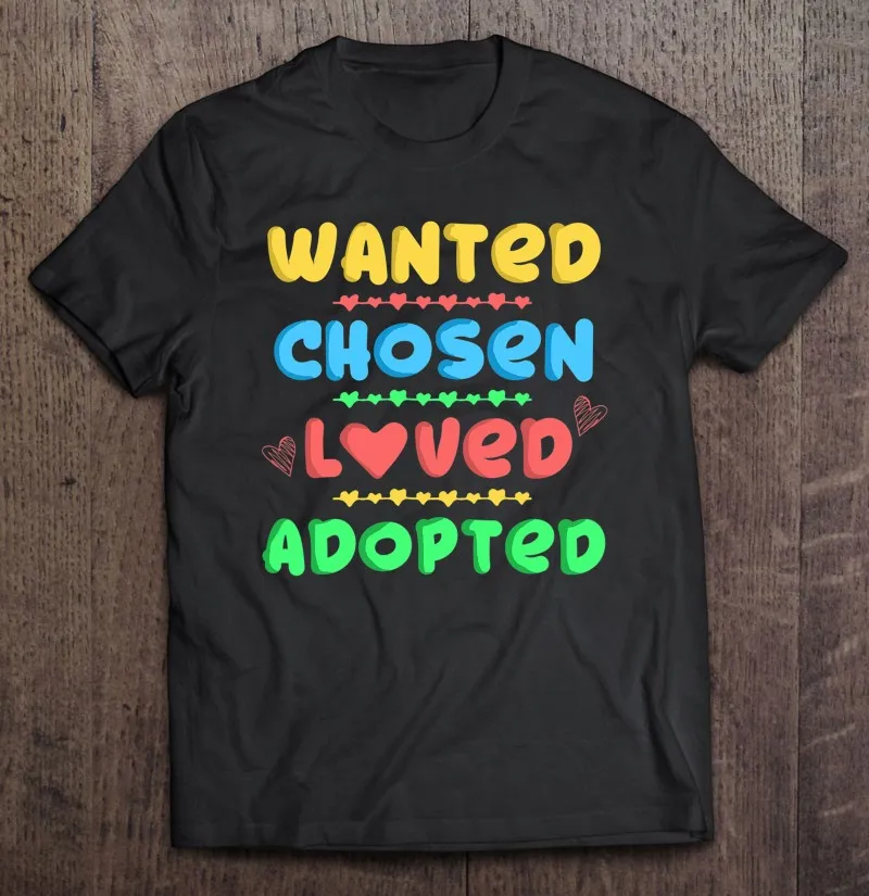 

Рубашка с надписями на выбор на день усыновления, нужен подарок для детей, футболка оверсайз, унисекс