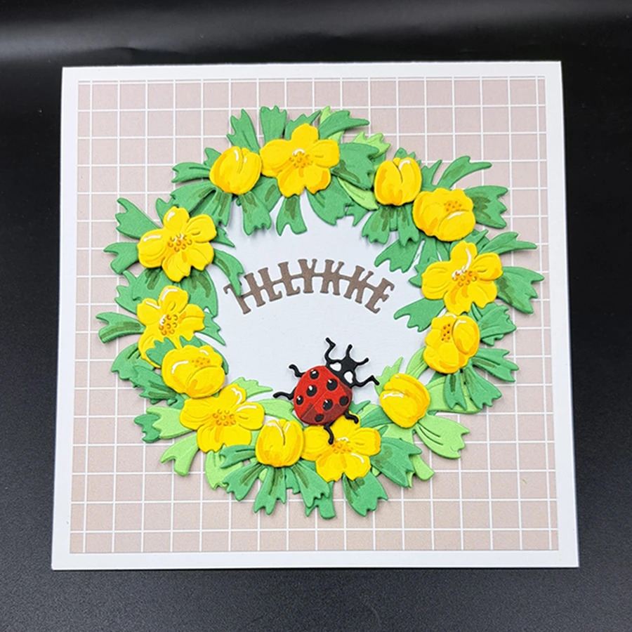 Новый дизайн ремесло Eranthis Hyemalis цветы металлические высечки 2024 высечка