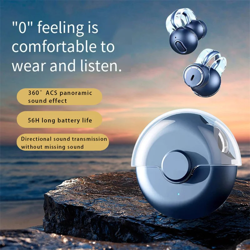 

New S36 Earclip Style True Wireless Air Conduction Bluetooth Earphone With Mic HiFi Sound Effect Sports Game Headset