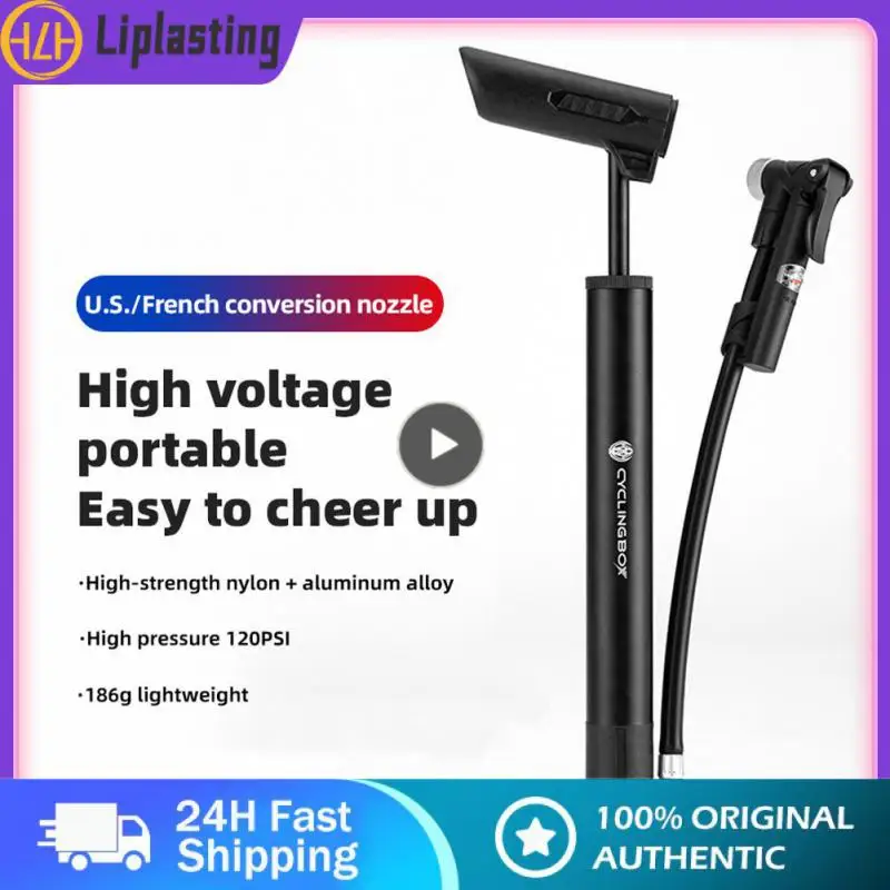 

Cross Border Basketball Bicycle Tire Fill Pump 120psi Bike Pump Detachable Bicycle Inflator Light Weight Mtb Accessories