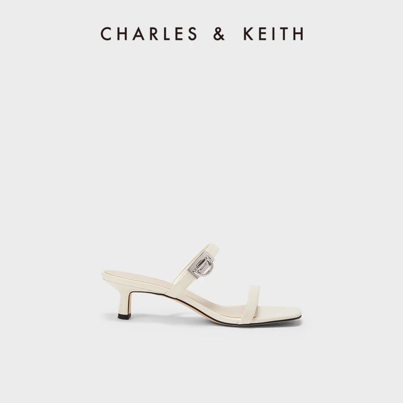 

Charles&Keith23 Summer New Collection Ck1-61720147 Fashion Simple Square Head One Line Strap Sandals Women