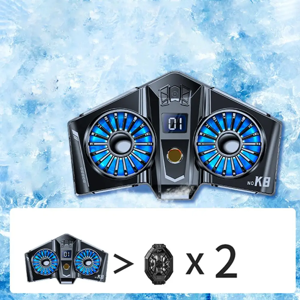 

Полупроводниковый двойной охлаждающий вентилятор K8, радиатор с Rgb-подсветильник кой, быстрое охлаждение, игровой охладитель