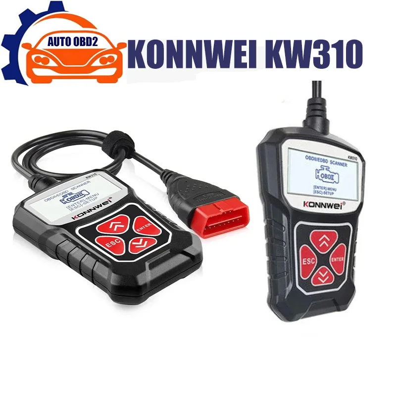 Newest KONNWEI KW310 OBD2 Scanner For OBD 2 Car Diagnostic Tool Automotive Scanner Car Tools Support Russian PK Elm327